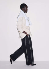 Black Wide Barrel Track Pant meandem