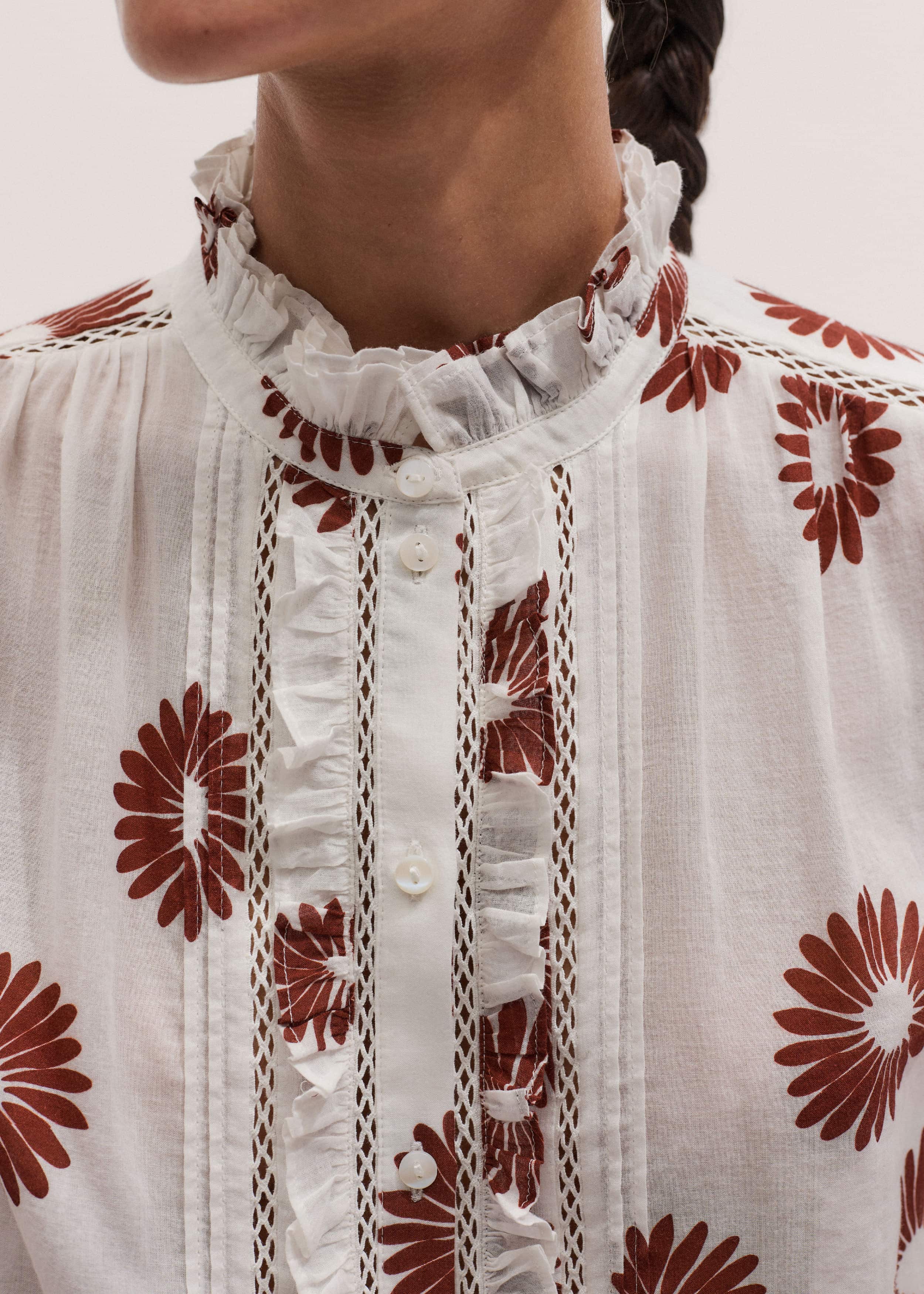 Cream Summer Swing Blouse meandem