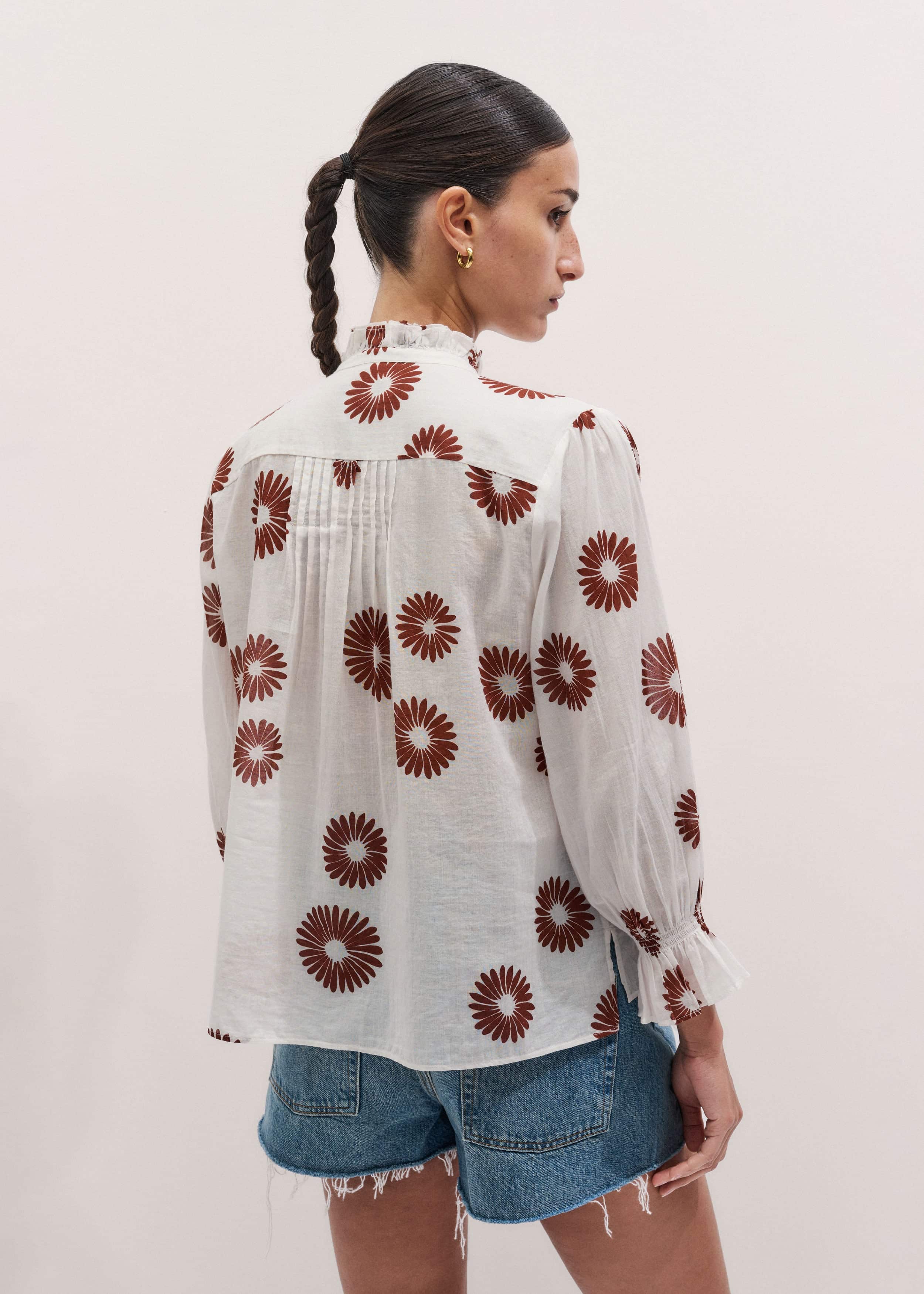 Cream Summer Swing Blouse meandem