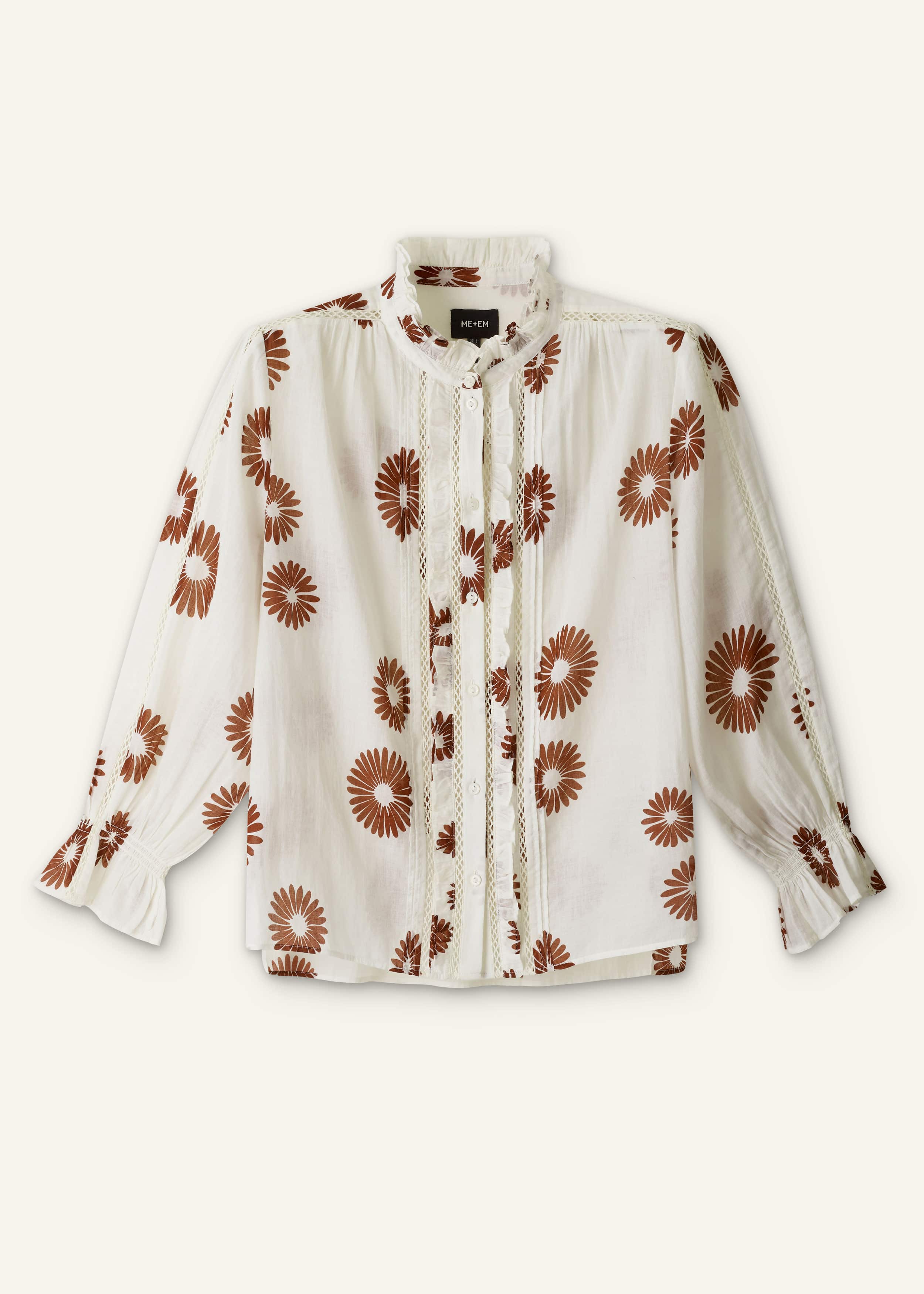Cream Summer Swing Blouse meandem