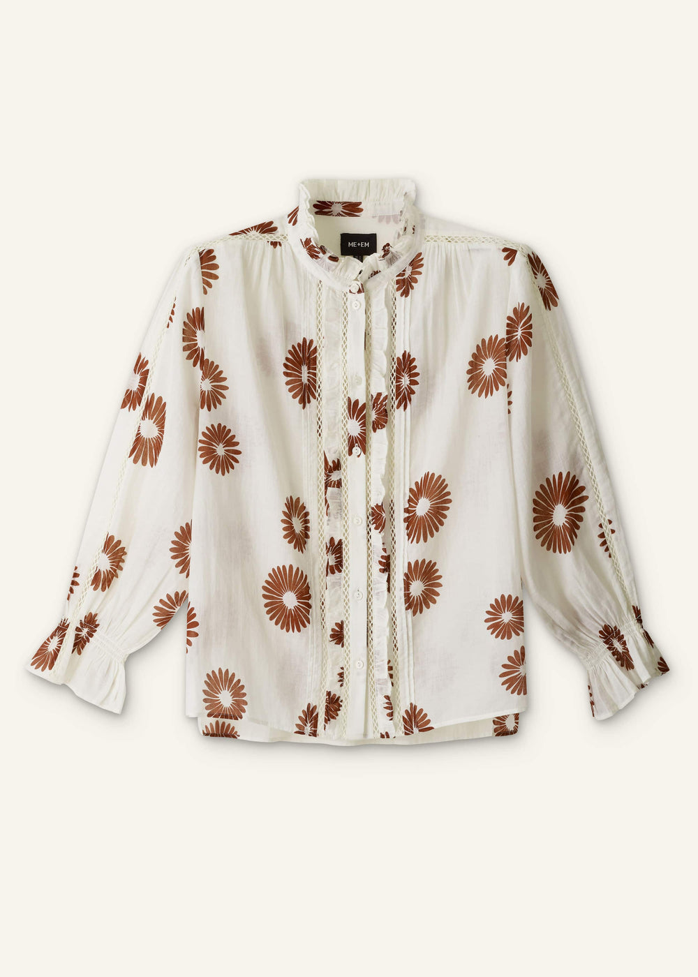 Cream Summer Swing Blouse meandem