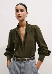 Olive Green Winter Blouse meandem