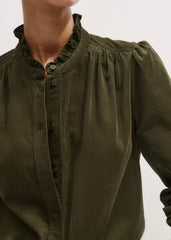 Olive Green Winter Blouse meandem