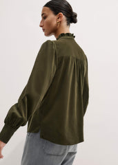 Olive Green Winter Blouse meandem