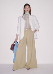 Brown Stripe Blouse + Tie meandem