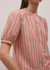 Orange Stripe Blouse + Tie meandem