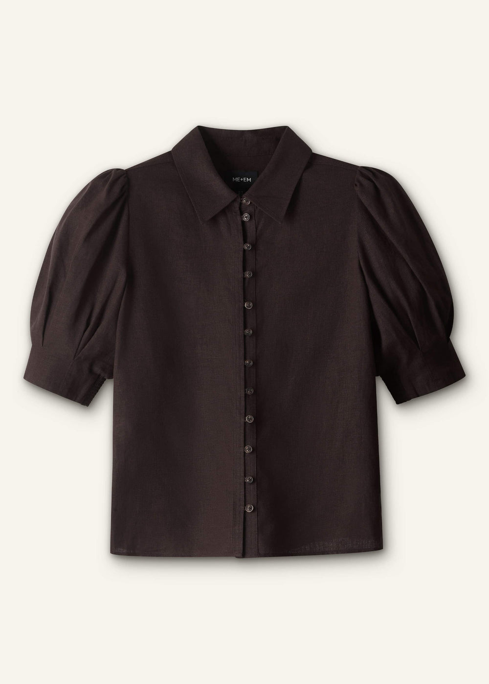 Brown Feminine Sleeve Blouse meandem