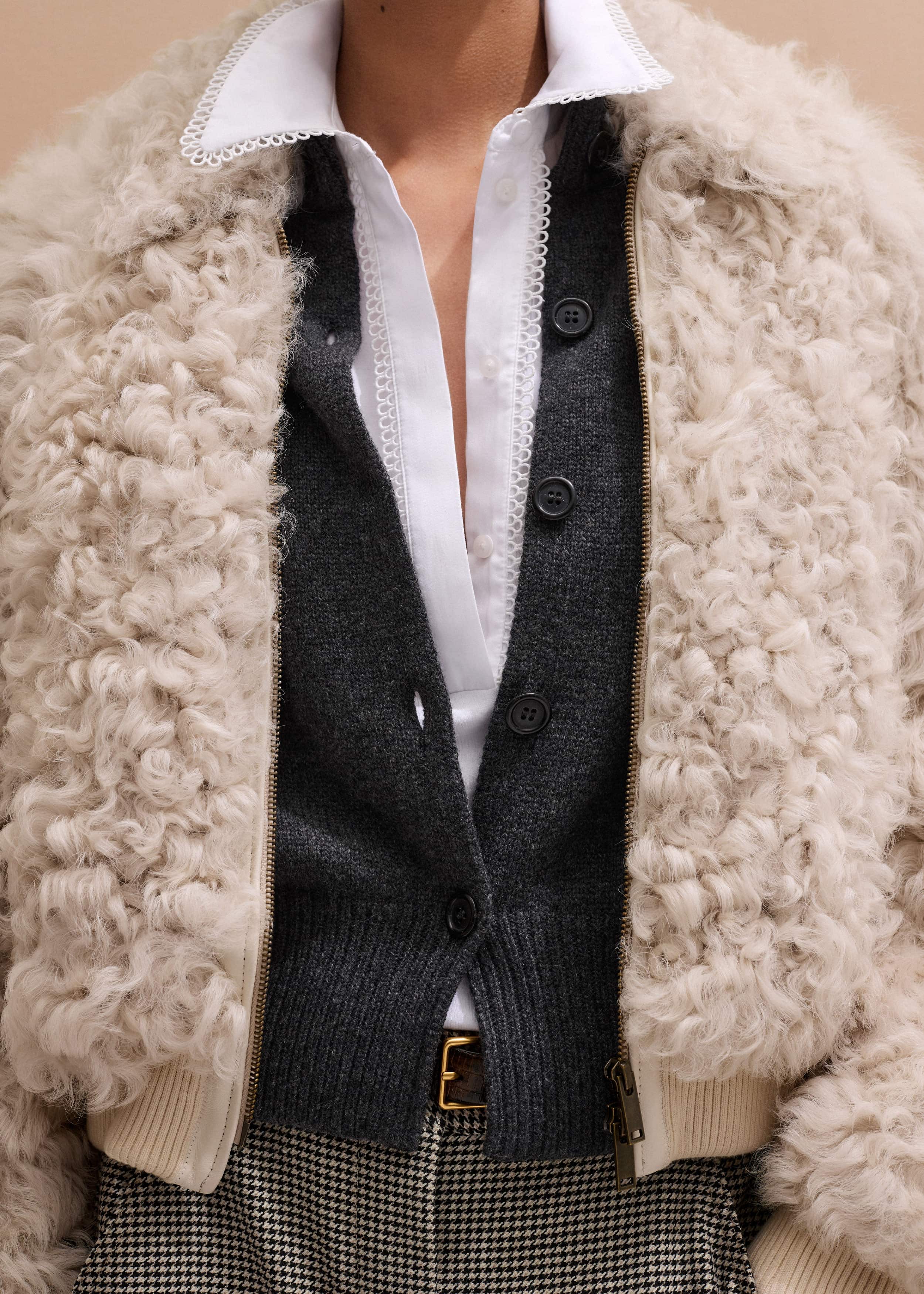 White Collared Layering Tank meandem