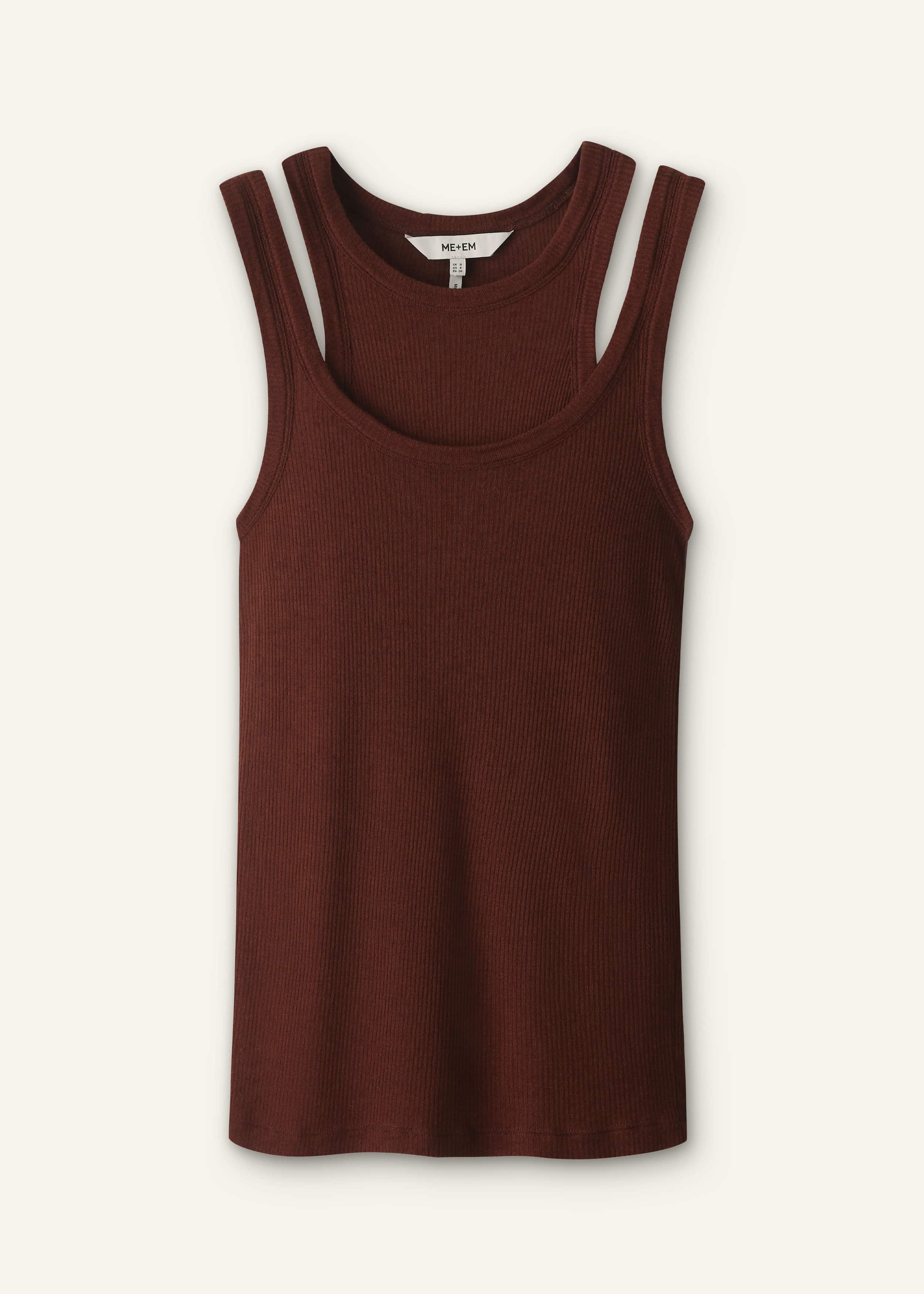 Cinnamon Brown 2-In-1 Vest meandem