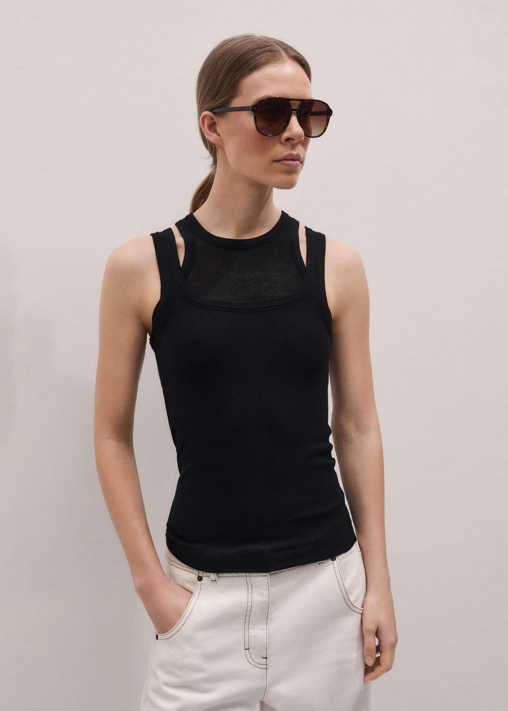Black 2-in-1 Vest meandem