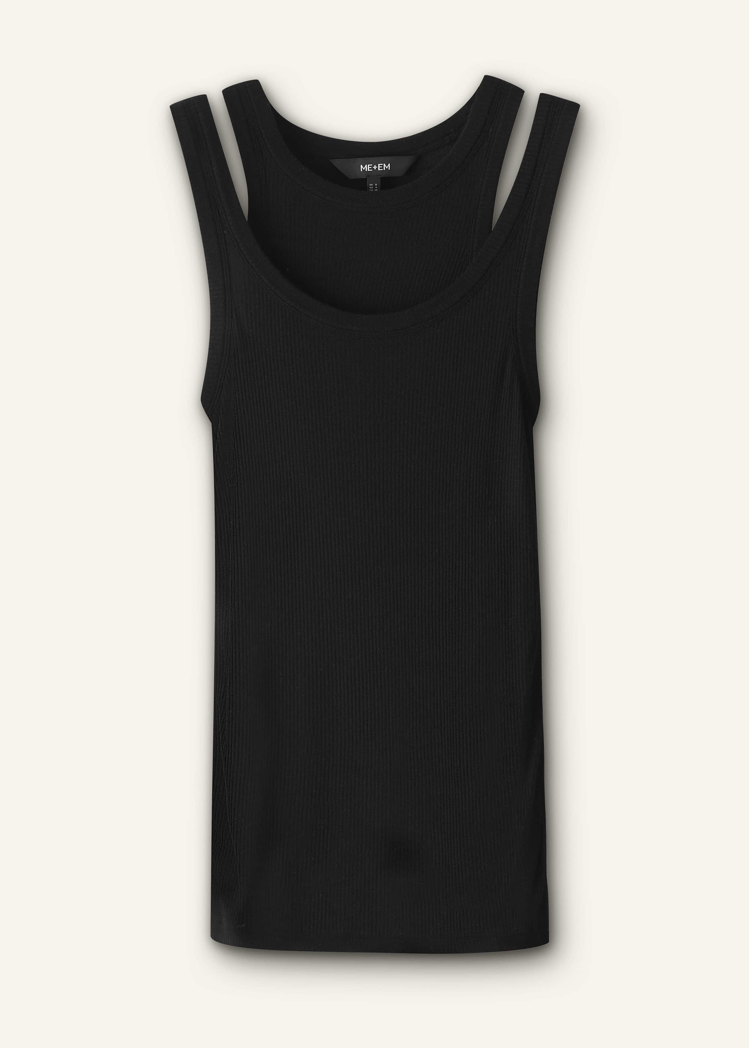 Black 2-in-1 Vest meandem
