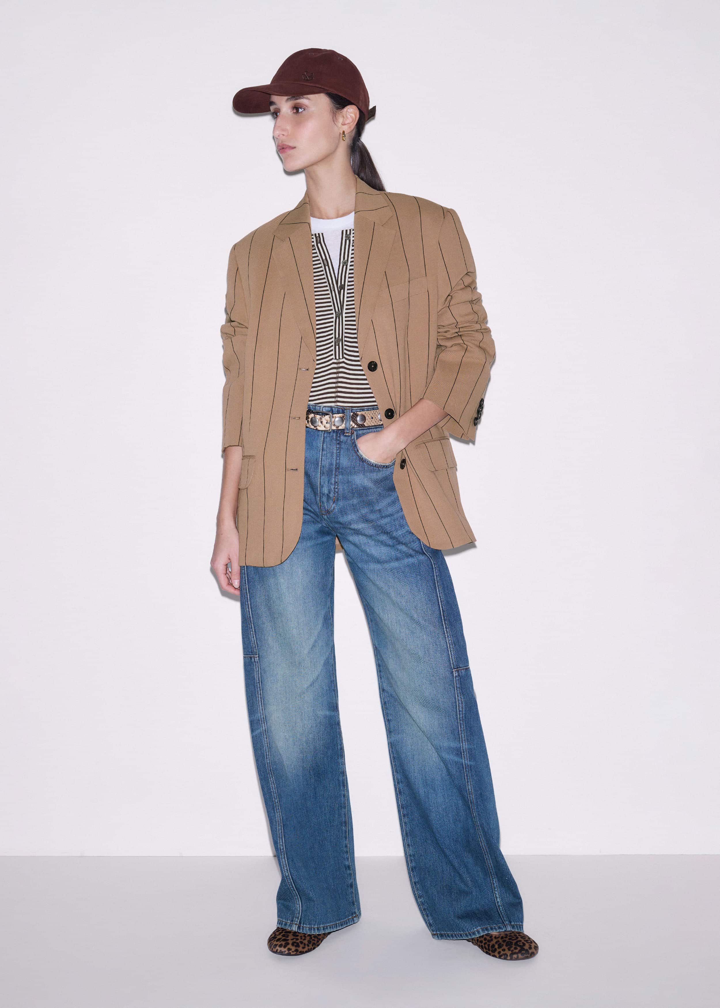 Brown Double Layer Top meandem