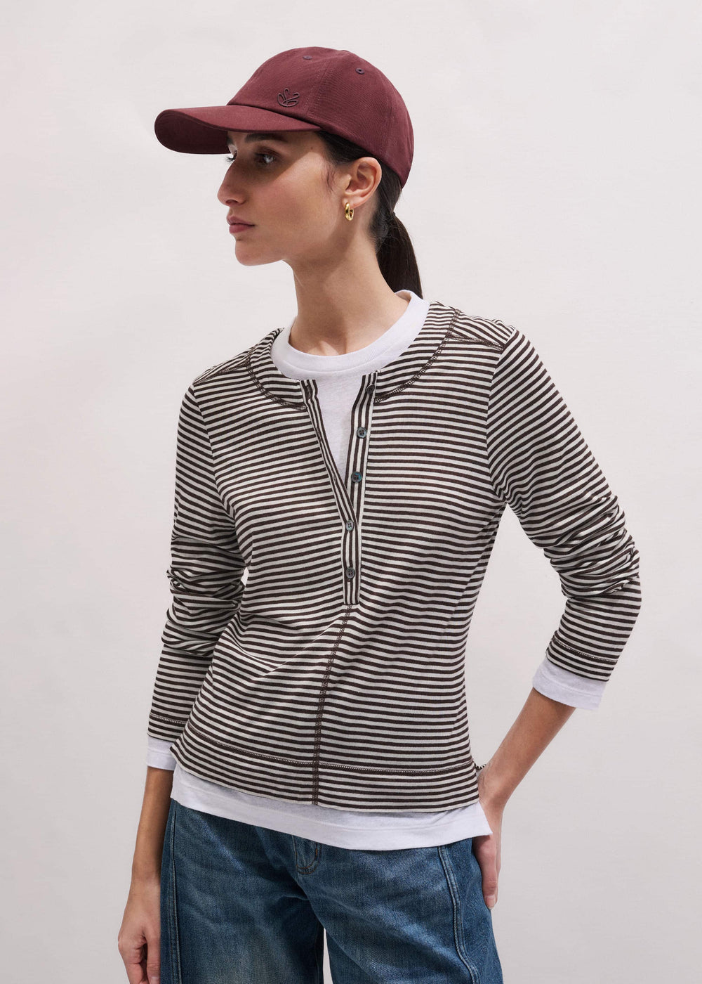 Brown Double Layer Top meandem
