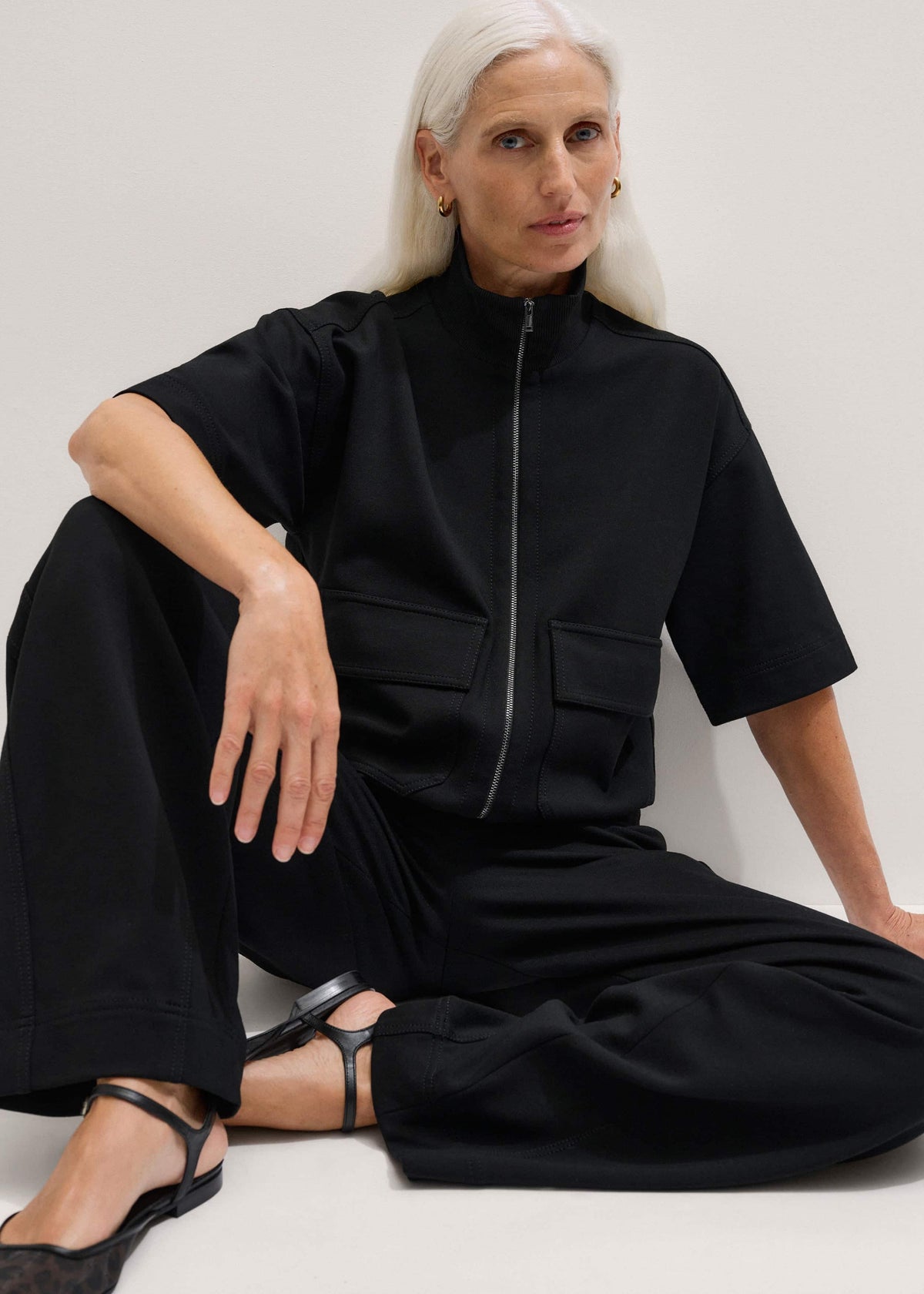 Black Luxe Travel Tailoring Layering Jacket meandem