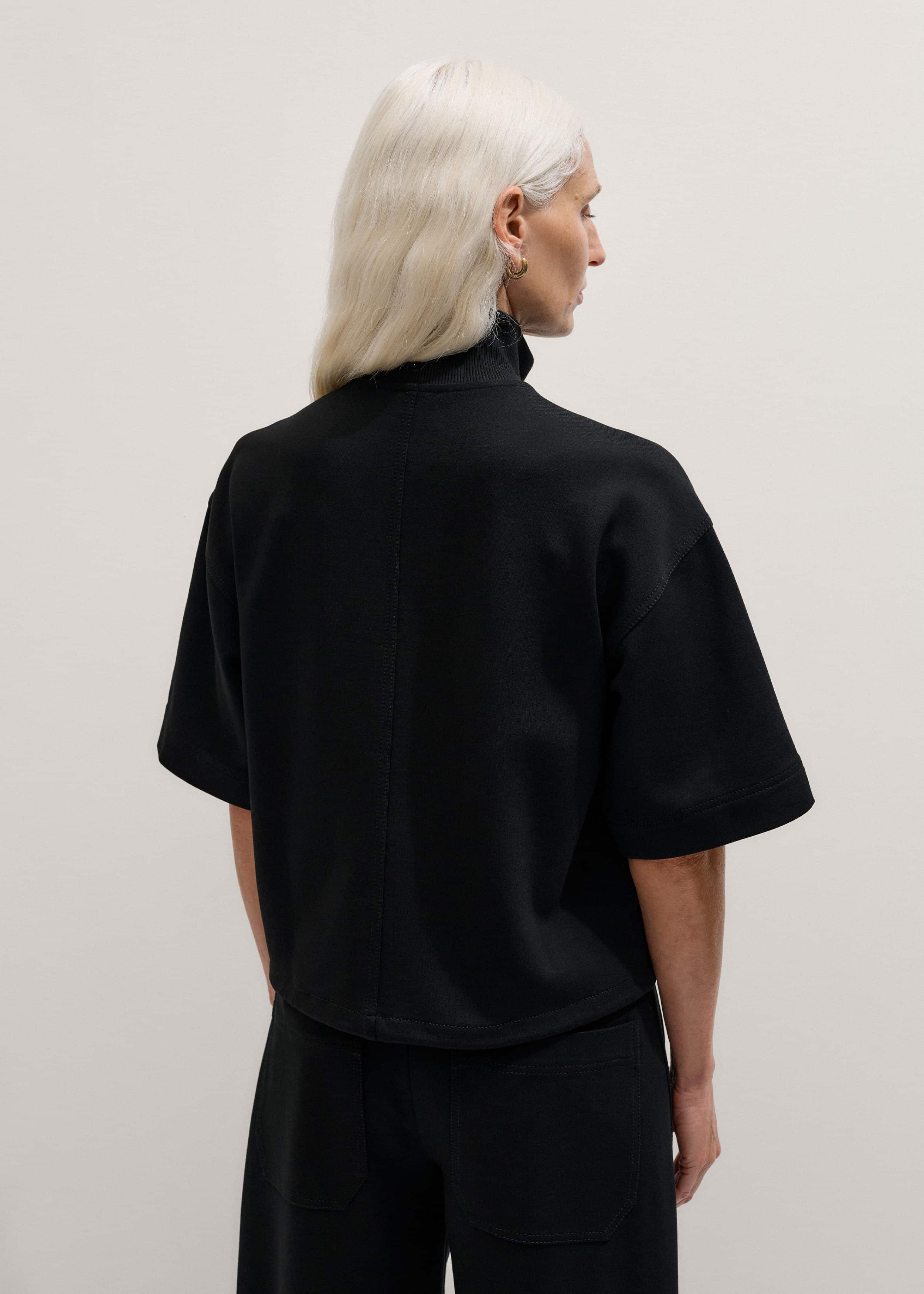 Black Luxe Travel Tailoring Layering Jacket meandem