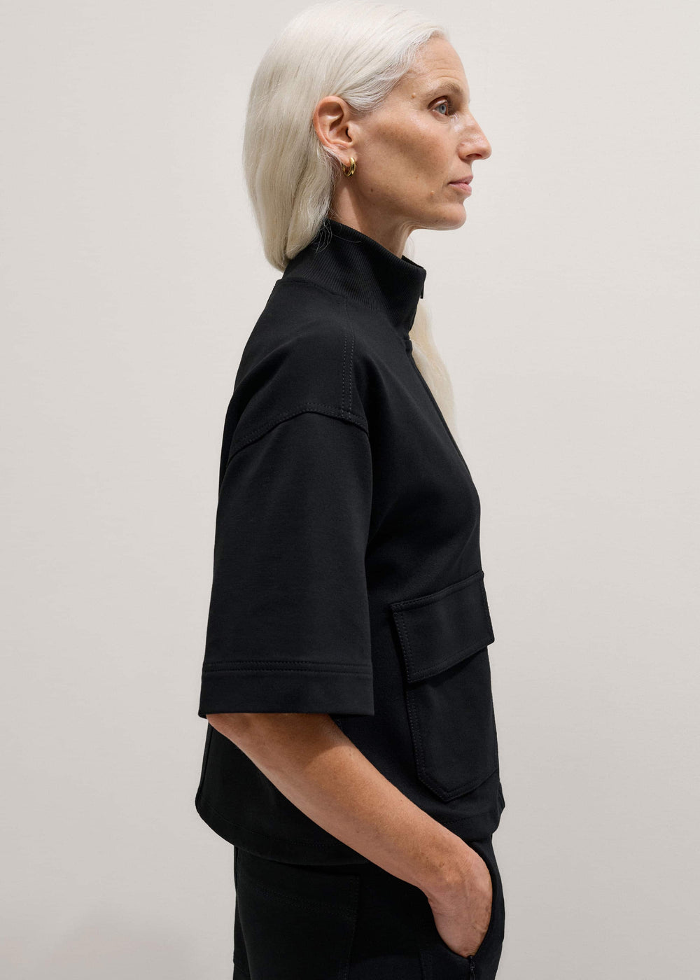 Black Luxe Travel Tailoring Layering Jacket meandem