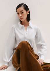 White Collared Layering Top meandem