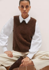 White Collared Layering Top meandem