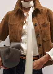 Brown Paneled Shirt meandem