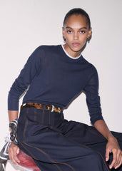 Navy Barely There Sweater meandem