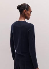 Navy Barely There Sweater meandem