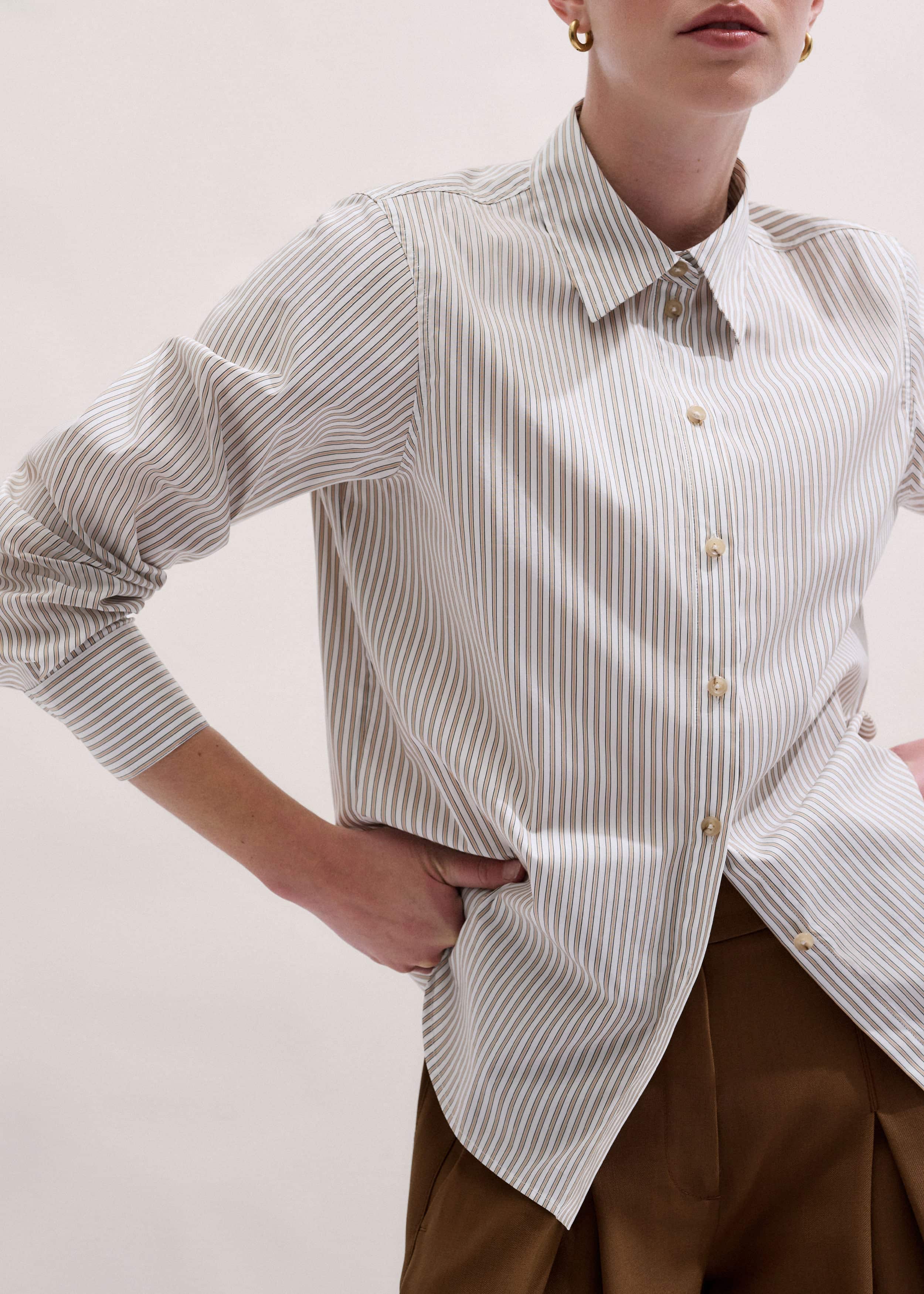 White Stripe Relaxed Forever Shirt meandem