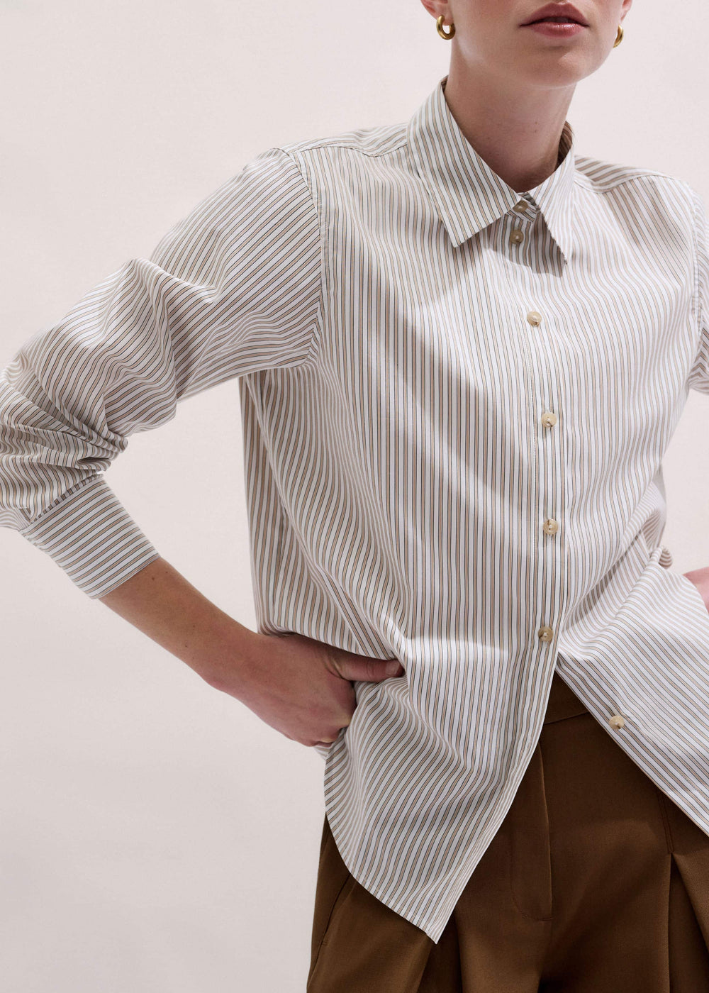 White Stripe Relaxed Forever Shirt meandem