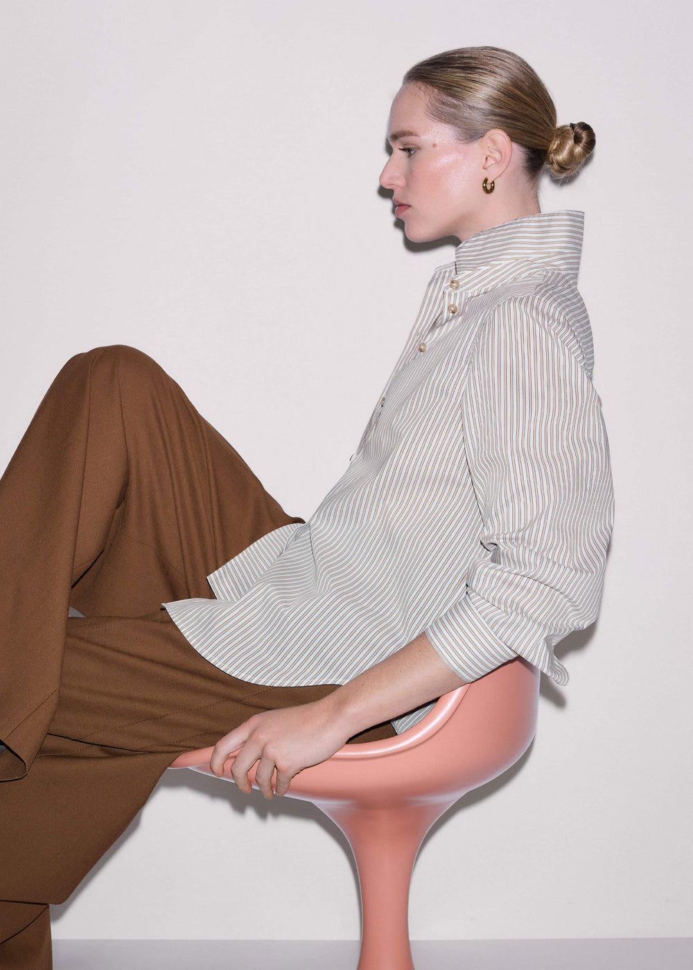 White Stripe Relaxed Forever Shirt meandem