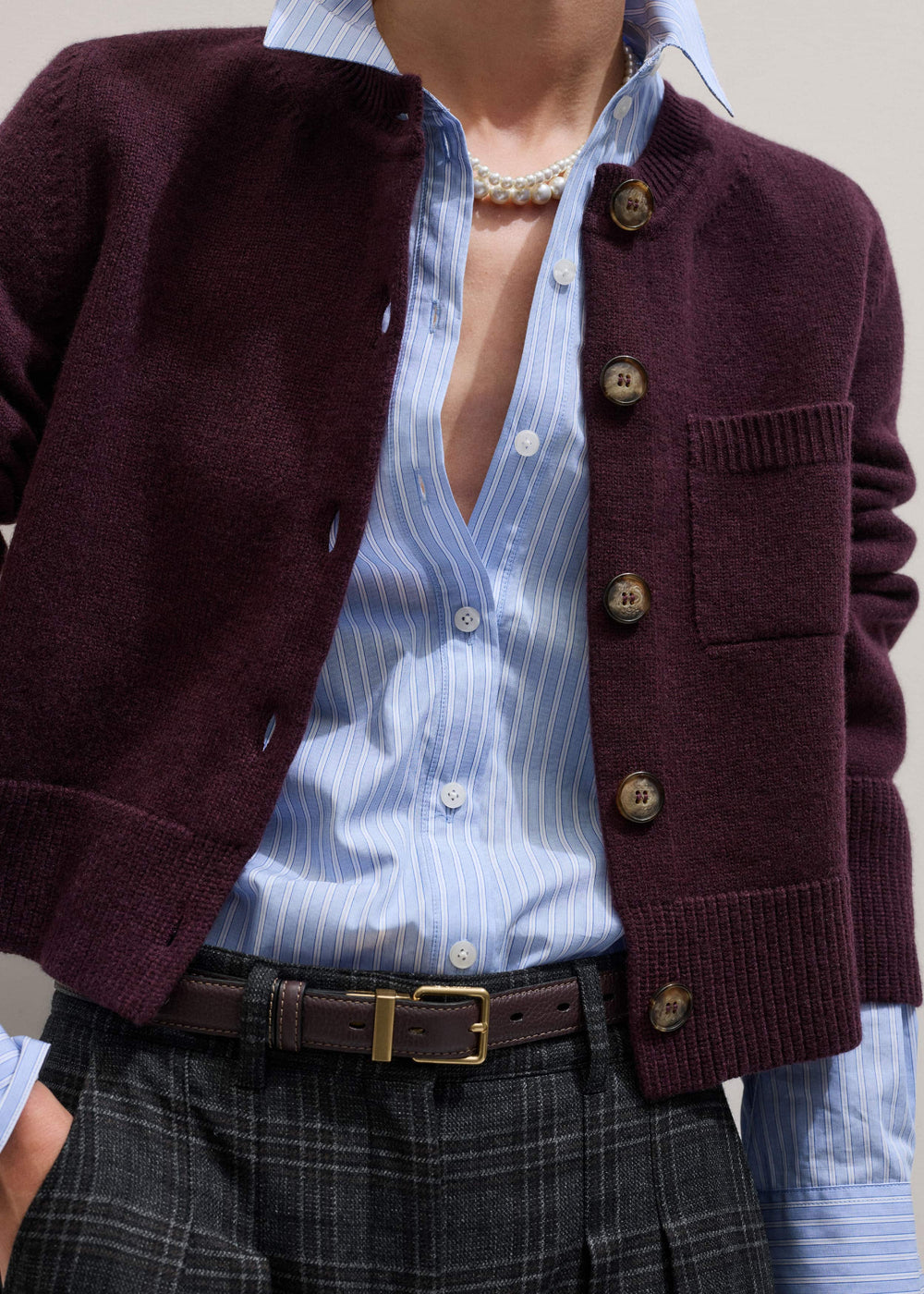Blue Cotton Stripe Shirt meandem