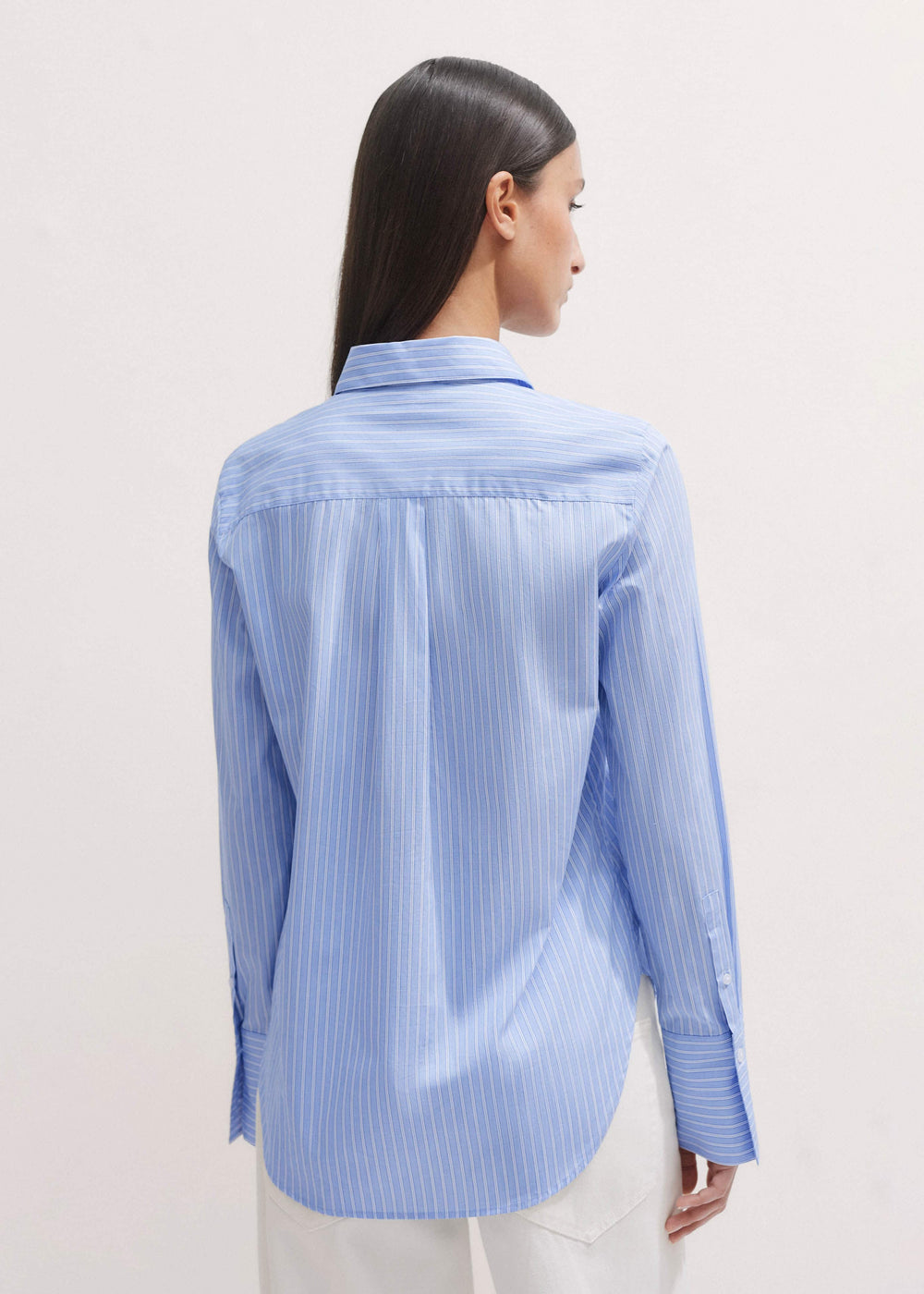 Blue Cotton Stripe Shirt meandem