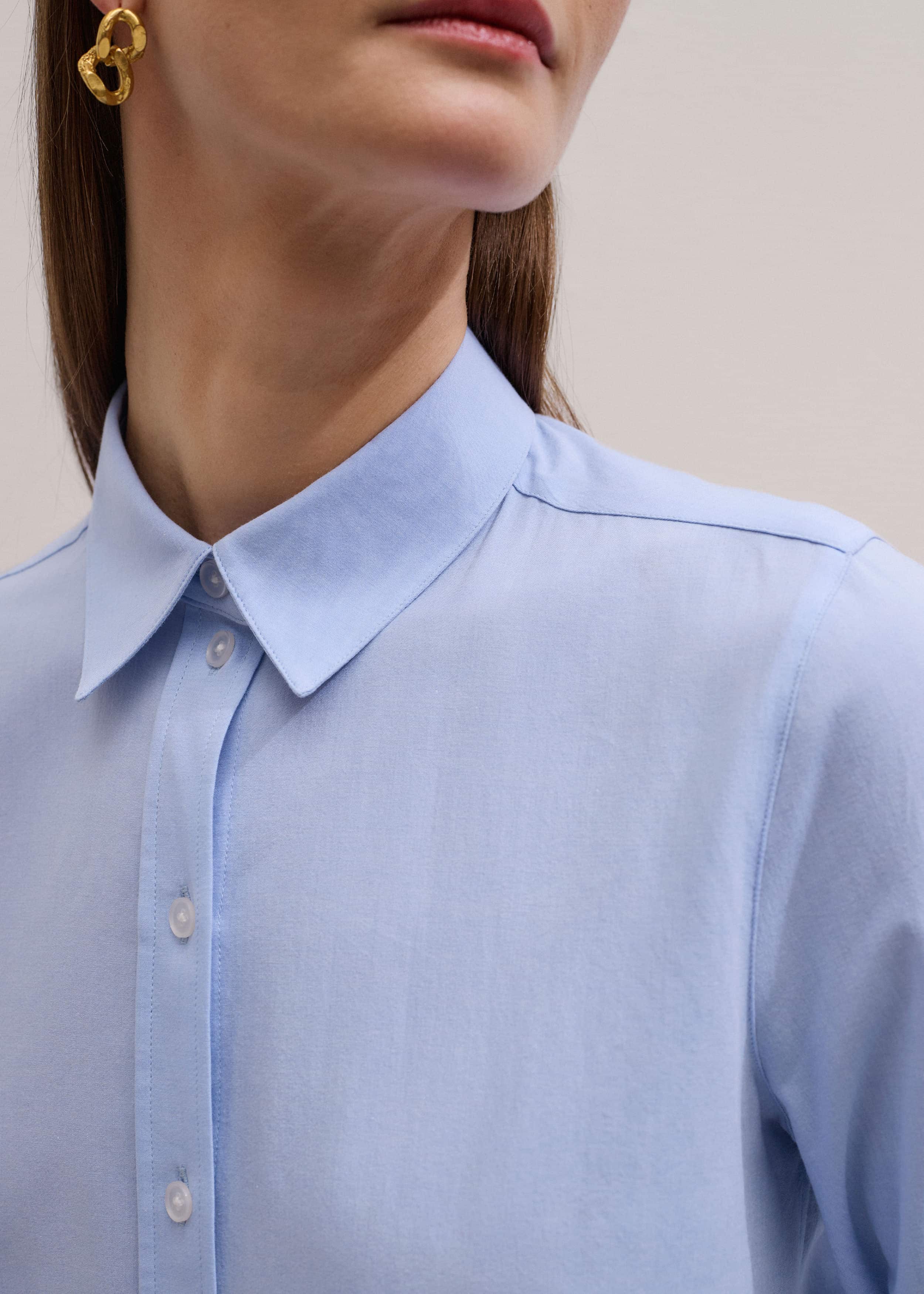 Blue Travel Layering Shirt meandem