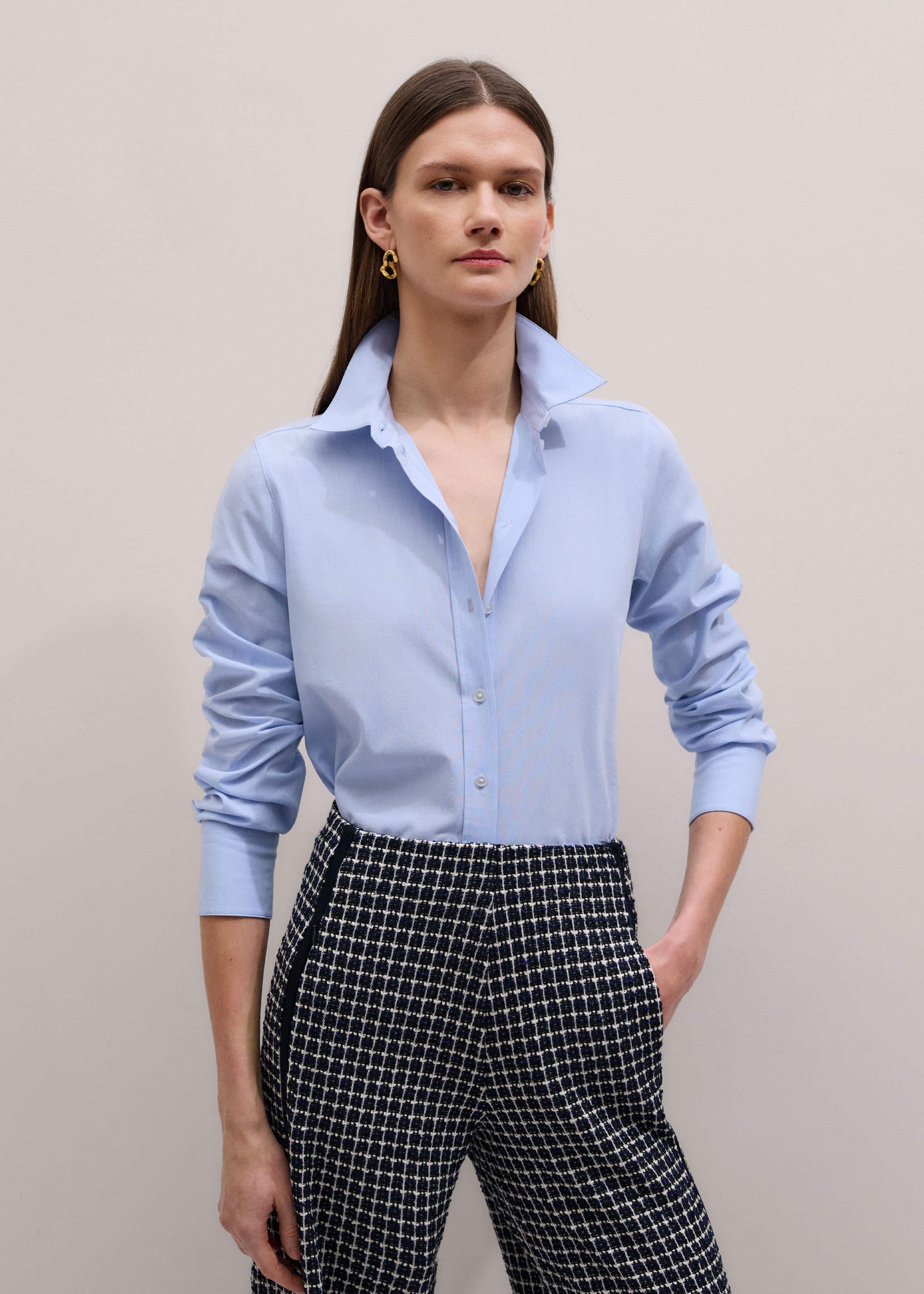 Blue Travel Layering Shirt meandem