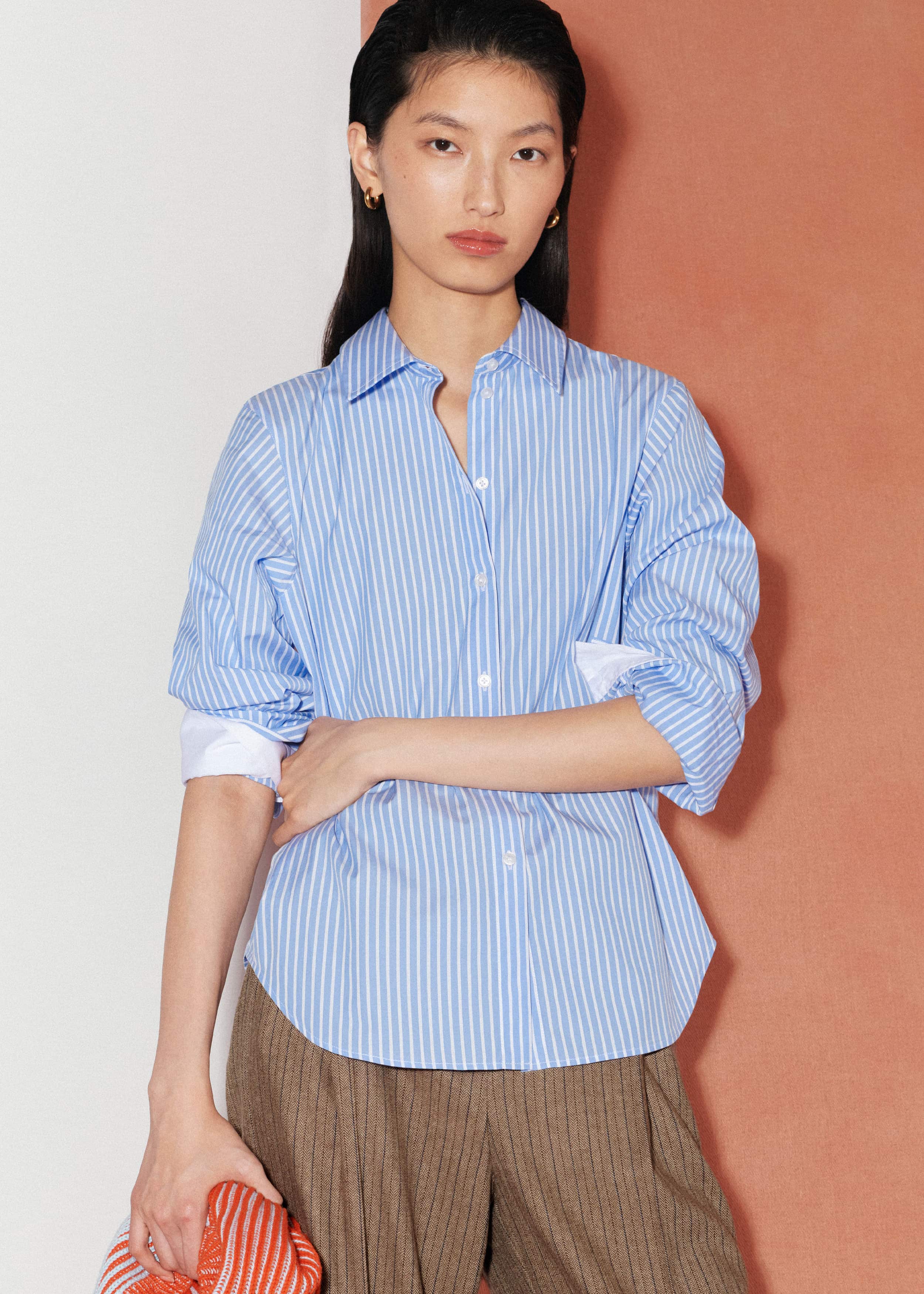 Blue Double Cuff Relaxed Forever Shirt meandem