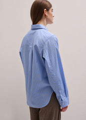 Blue Double Cuff Relaxed Forever Shirt meandem