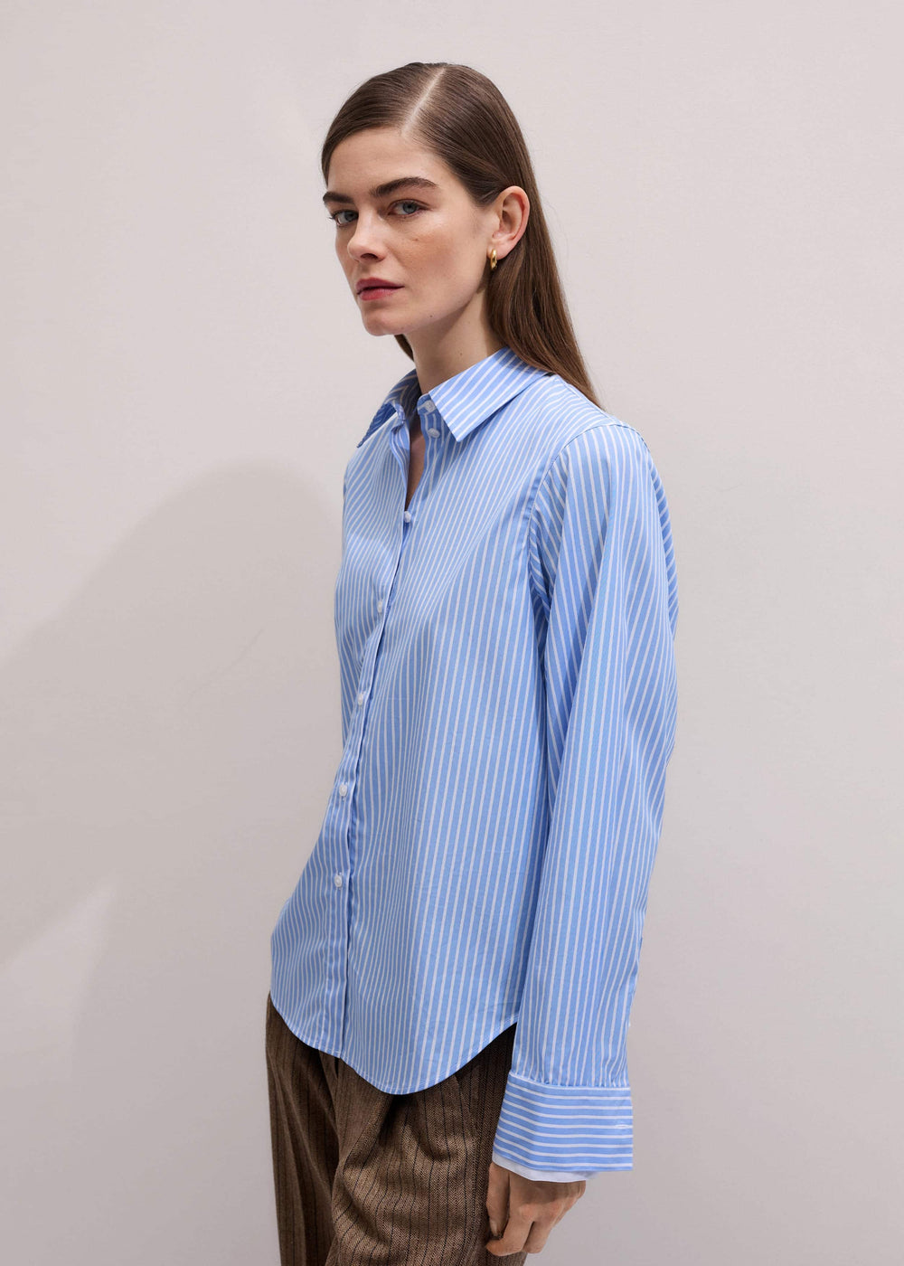 Blue Double Cuff Relaxed Forever Shirt meandem