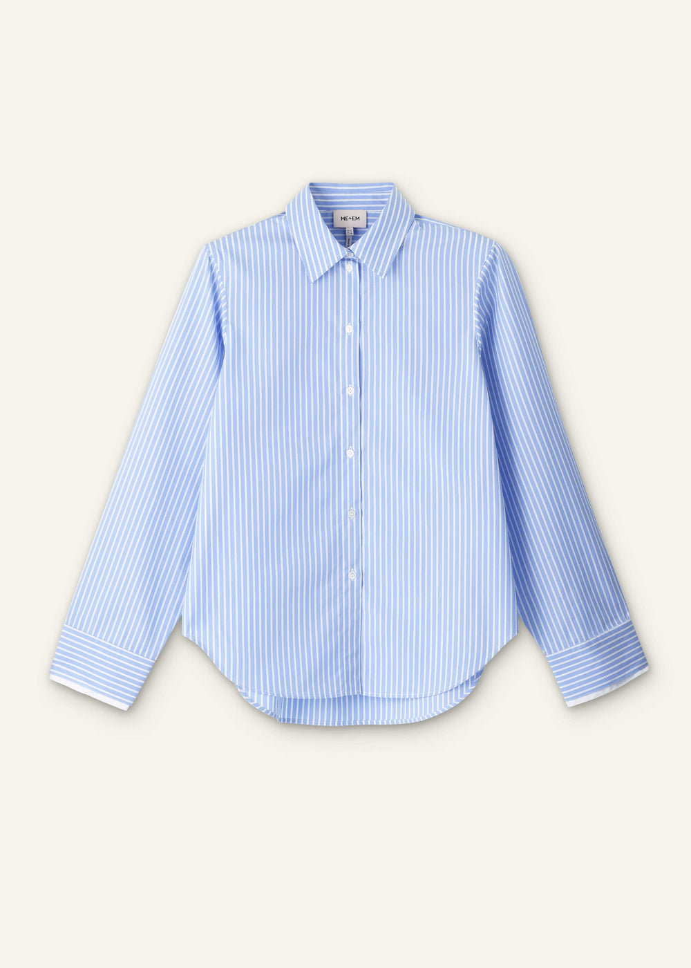 Blue Double Cuff Relaxed Forever Shirt meandem
