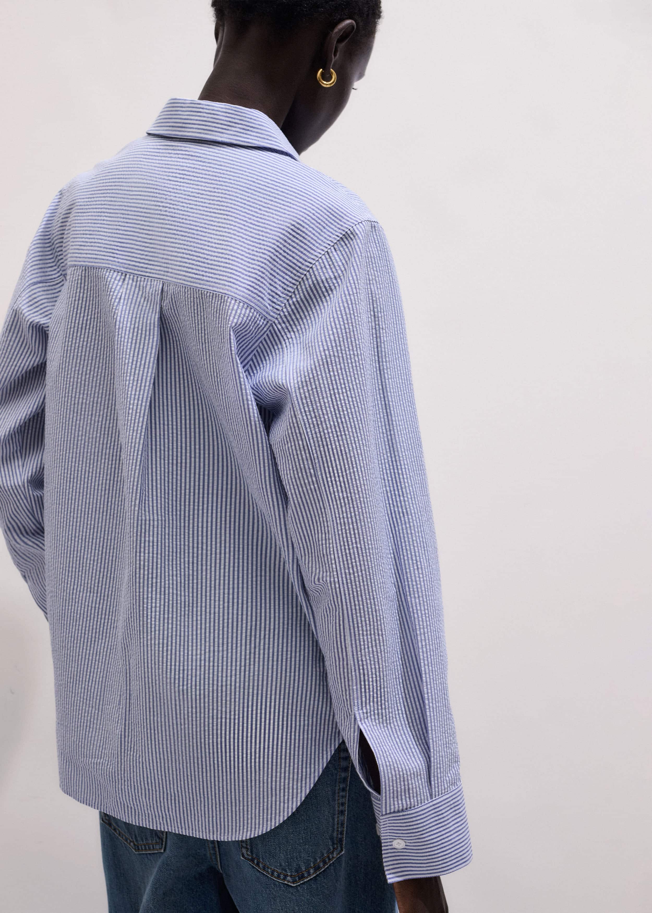 Blue Stripe Relaxed Forever Shirt meandem
