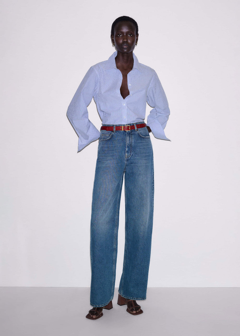 Blue Stripe Relaxed Forever Shirt meandem