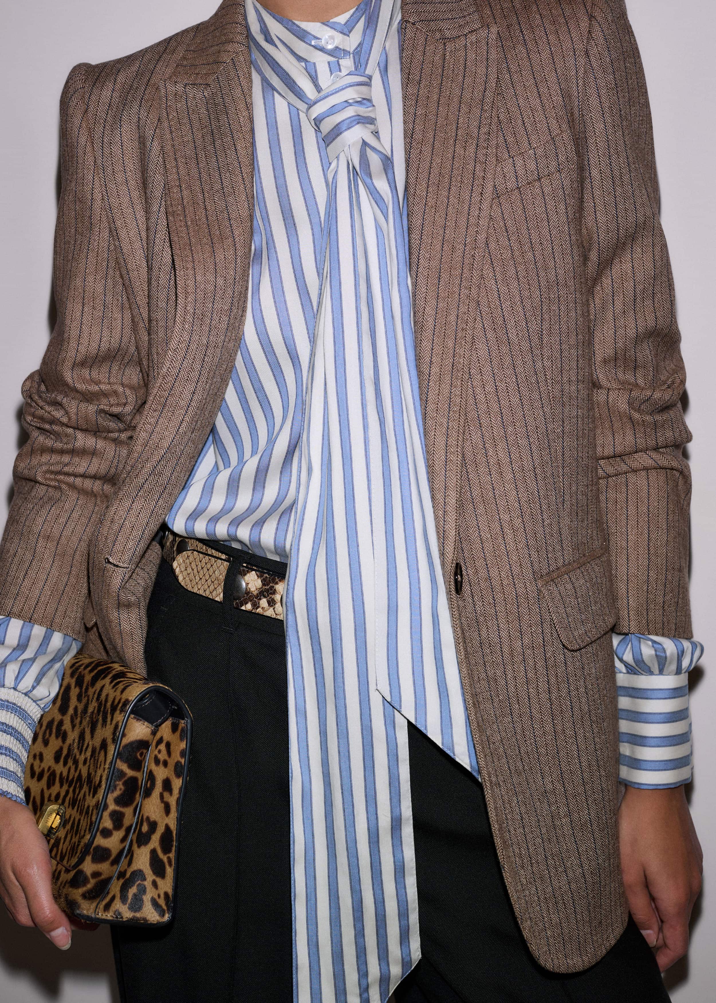 Blue Soft Stripe Shirt + Neck Tie meandem