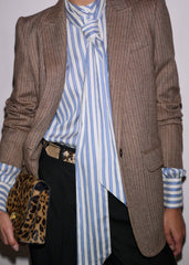 Blue Soft Stripe Shirt + Neck Tie meandem
