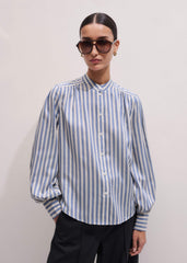 Blue Soft Stripe Shirt + Neck Tie meandem