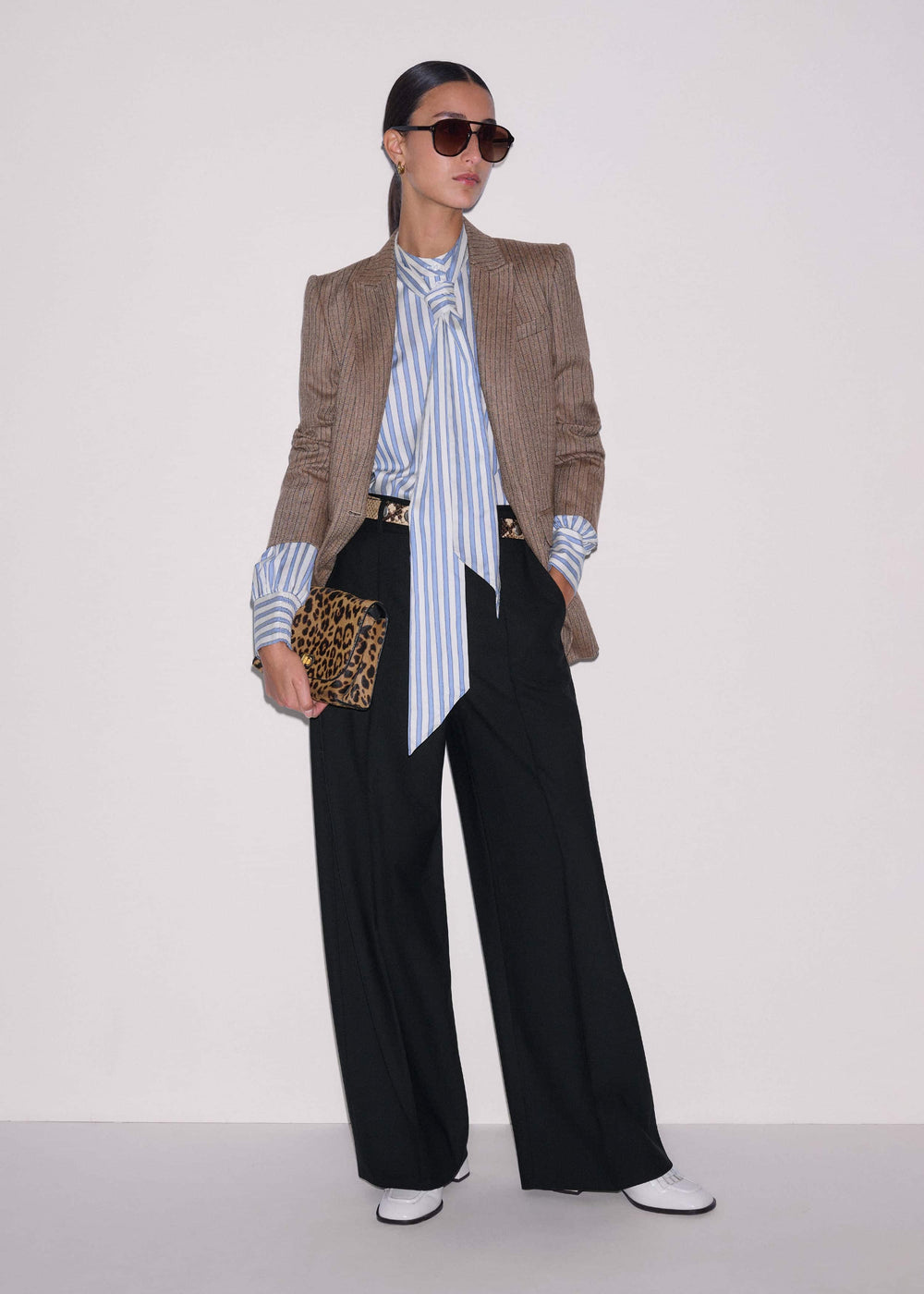 Blue Soft Stripe Shirt + Neck Tie meandem