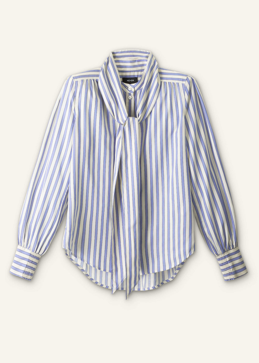 Blue Soft Stripe Shirt + Neck Tie meandem
