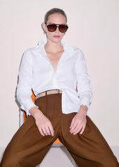White Impossibly Soft Feminine Shirt meandem