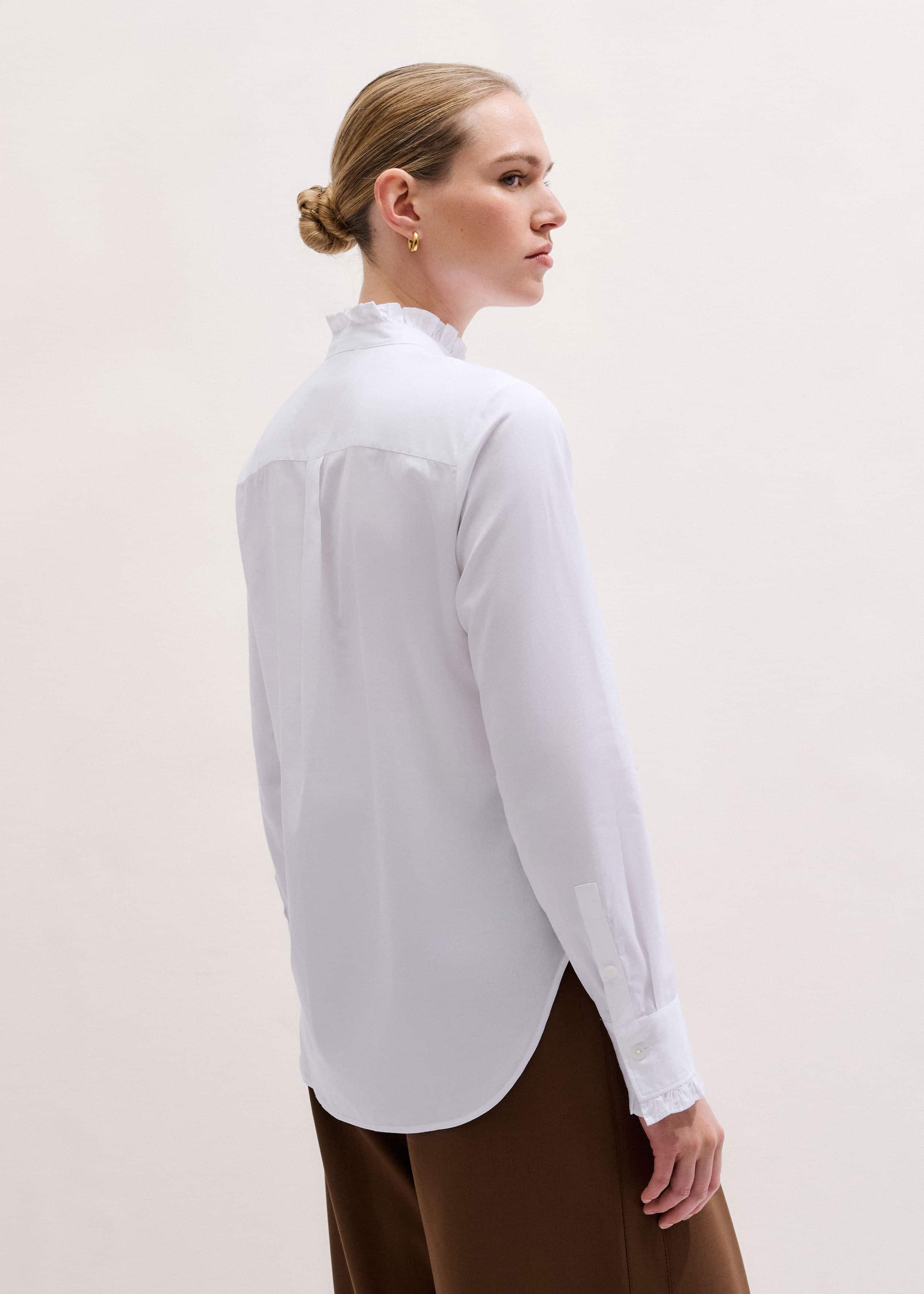White Impossibly Soft Feminine Shirt meandem