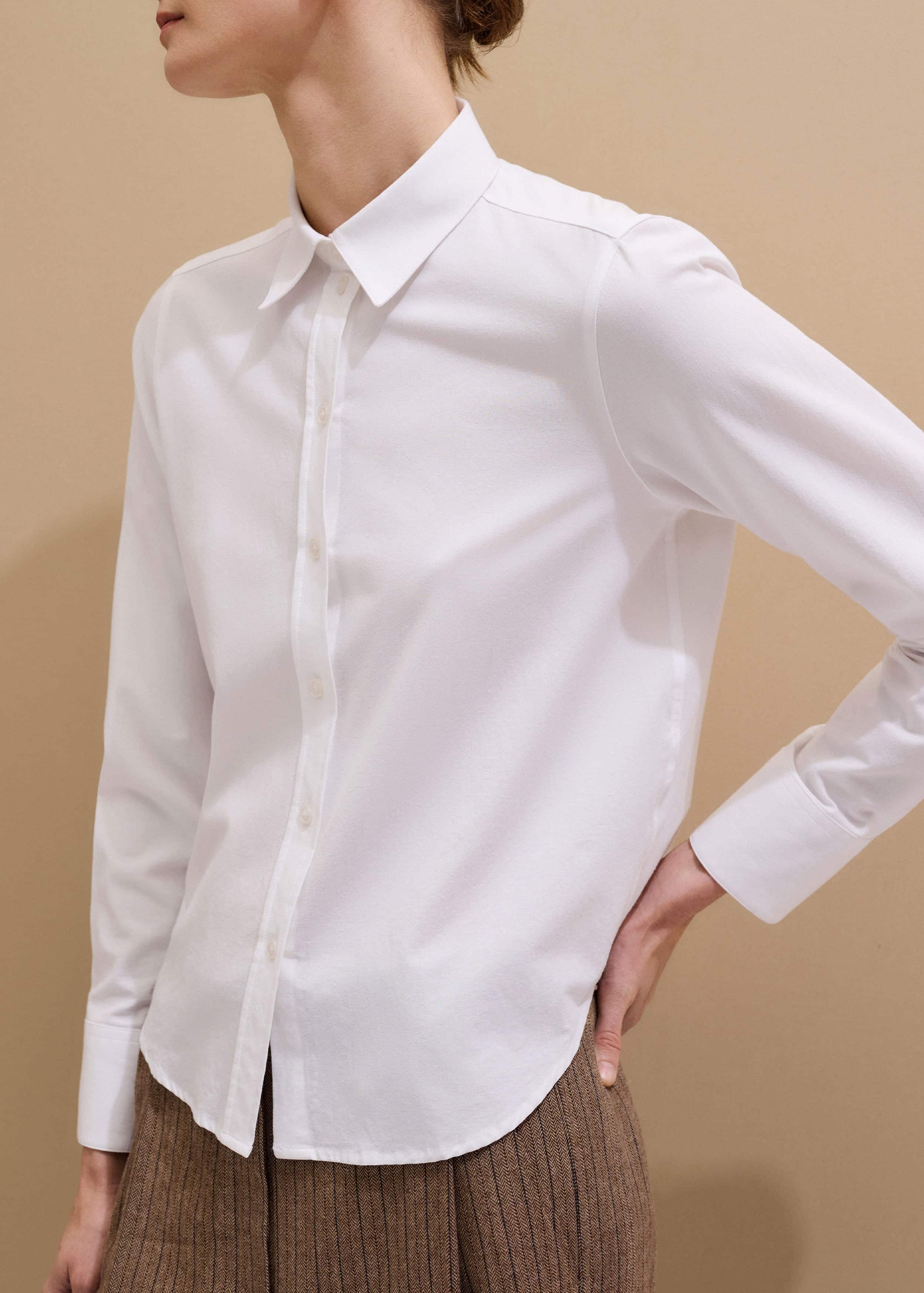 White Travel Layering Shirt meandem