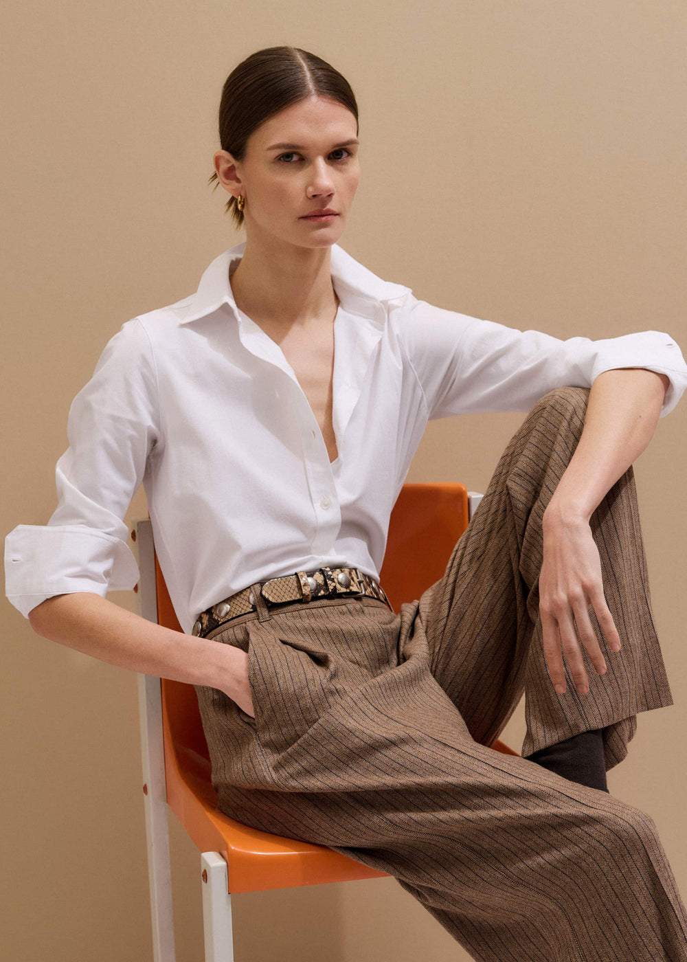 White Travel Layering Shirt meandem