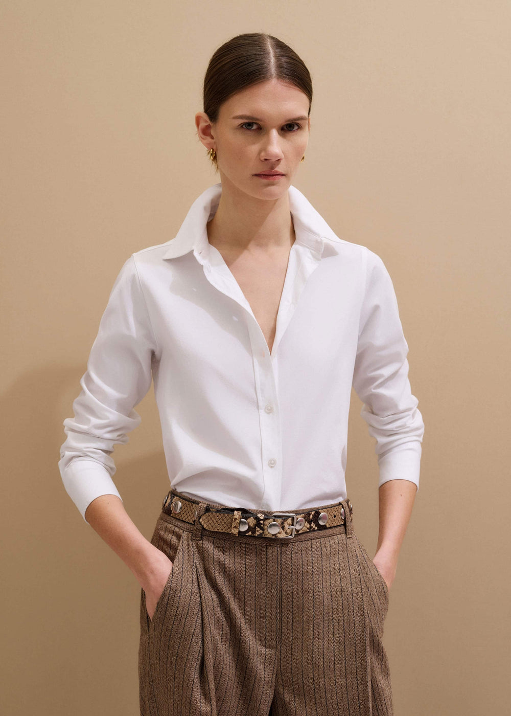 White Travel Layering Shirt meandem