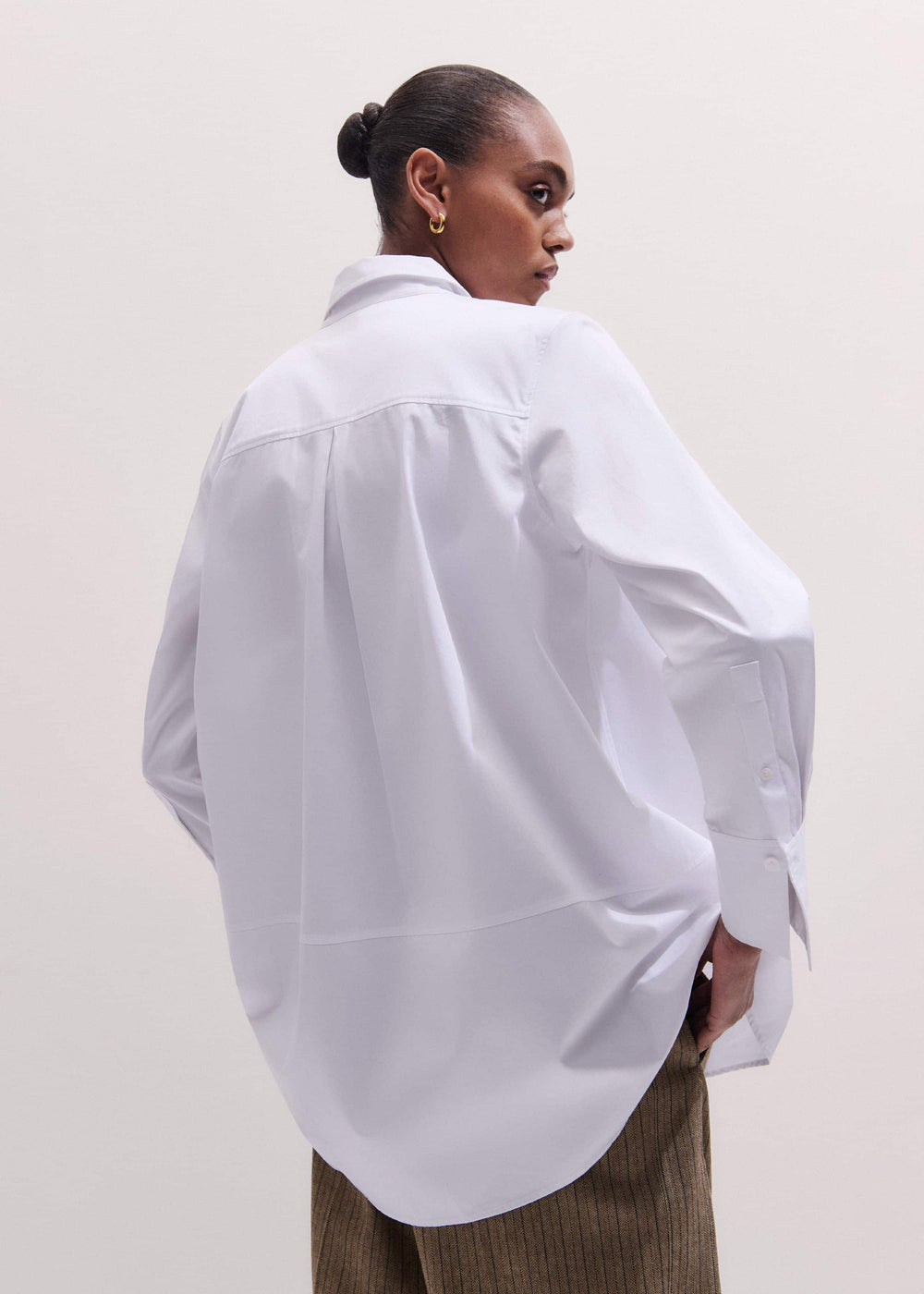 White Clever Oversized Shirt meandem
