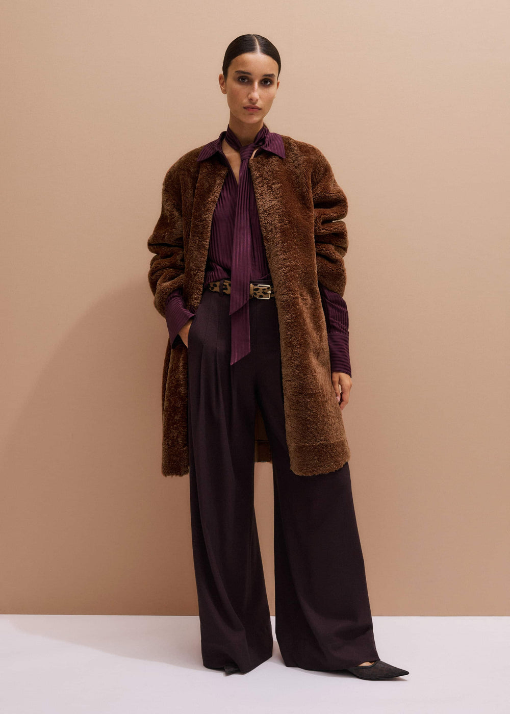 Red AM-PM Fluid Satin Shirt + Tie meandem